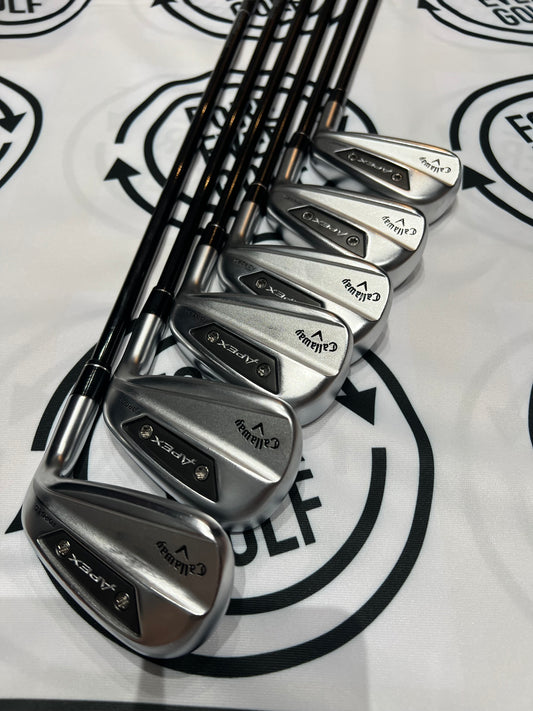 CALLAWAY APEX Ai200 IRONS / 6 - GW / RH / 85g Reg Flex Graphite Shafts