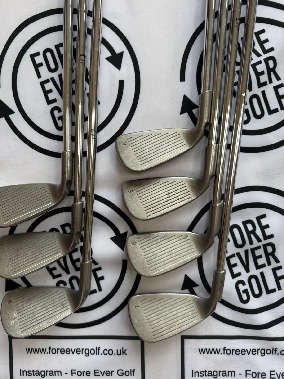 PING G5 IRONS / 4 - PW / Green Dot / Mens RH / Reg Flex / GOOD USED