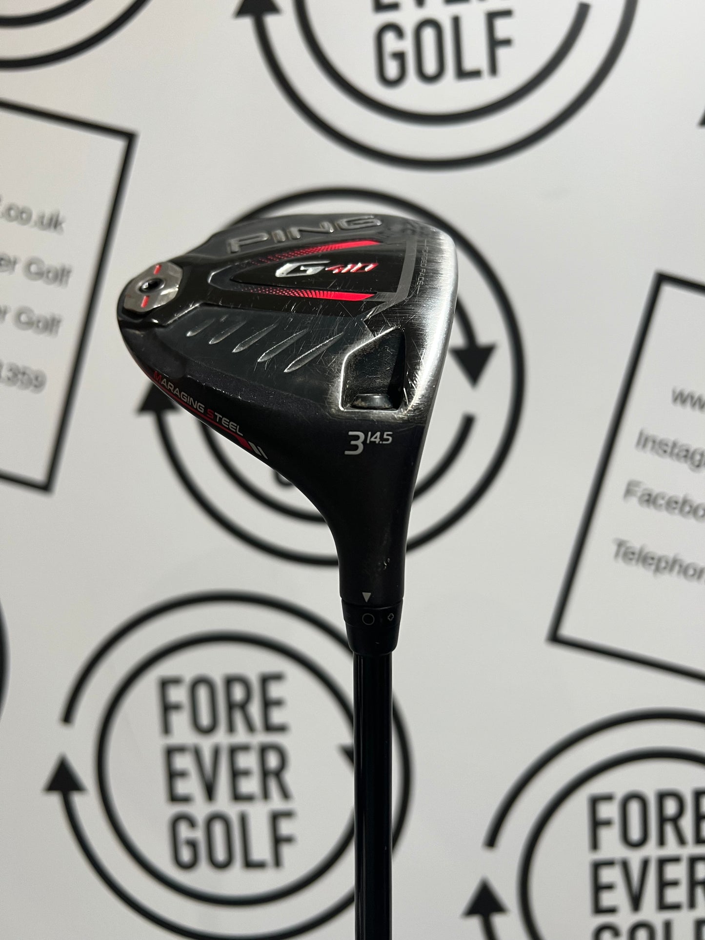 PING G410 3 WOOD / 14.5 Deg / Mens RH / 60g Stiff Flex