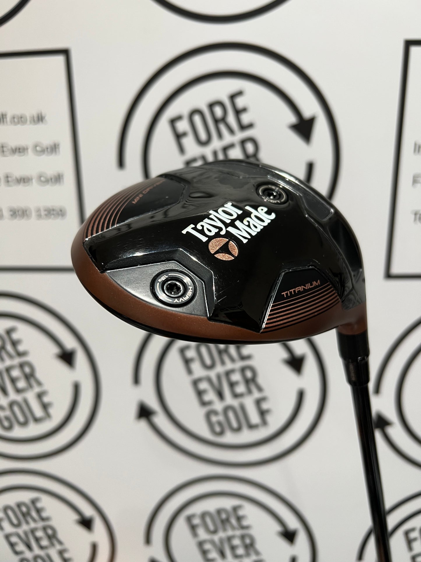 TAYLORMADE BRNR MINI COPPER DRIVER / 11.5 Deg / Mens RH / 65g Stiff Flex