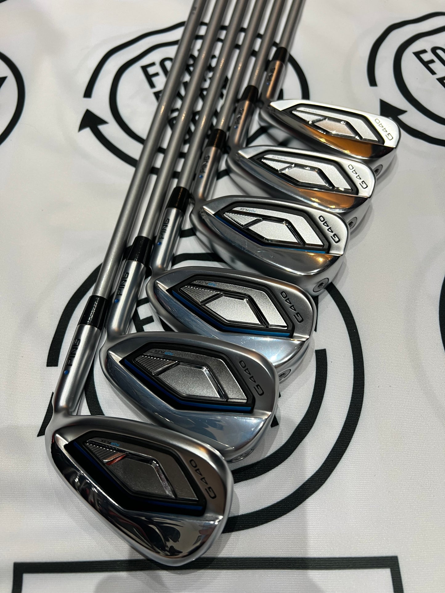 PING G440 IRONS / 6 - UW / BLUE DOT / RH / 35g ALTA QUICK Graphite Shafts