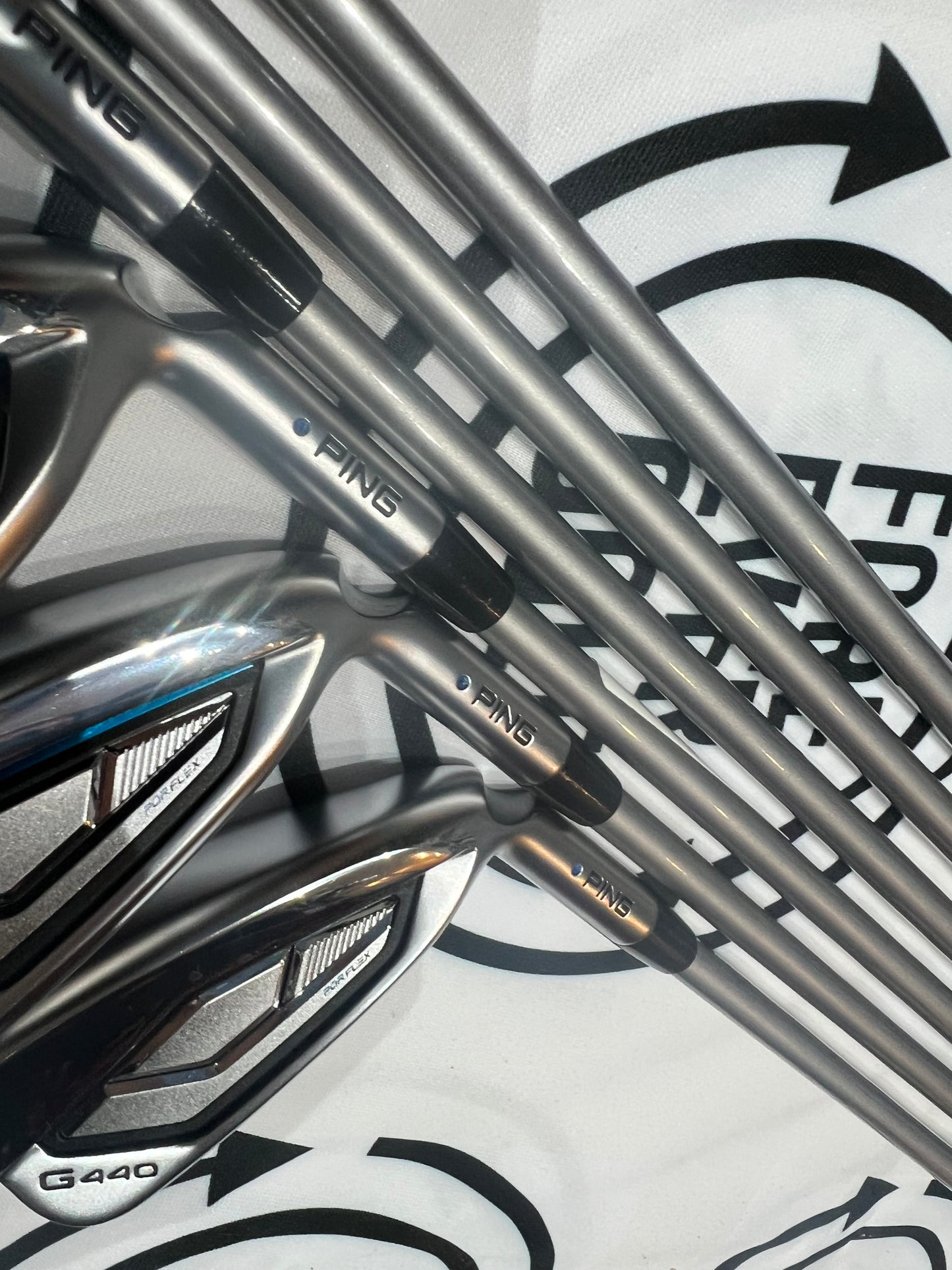 PING G440 IRONS / 6 - UW / BLUE DOT / RH / 35g ALTA QUICK Graphite Shafts