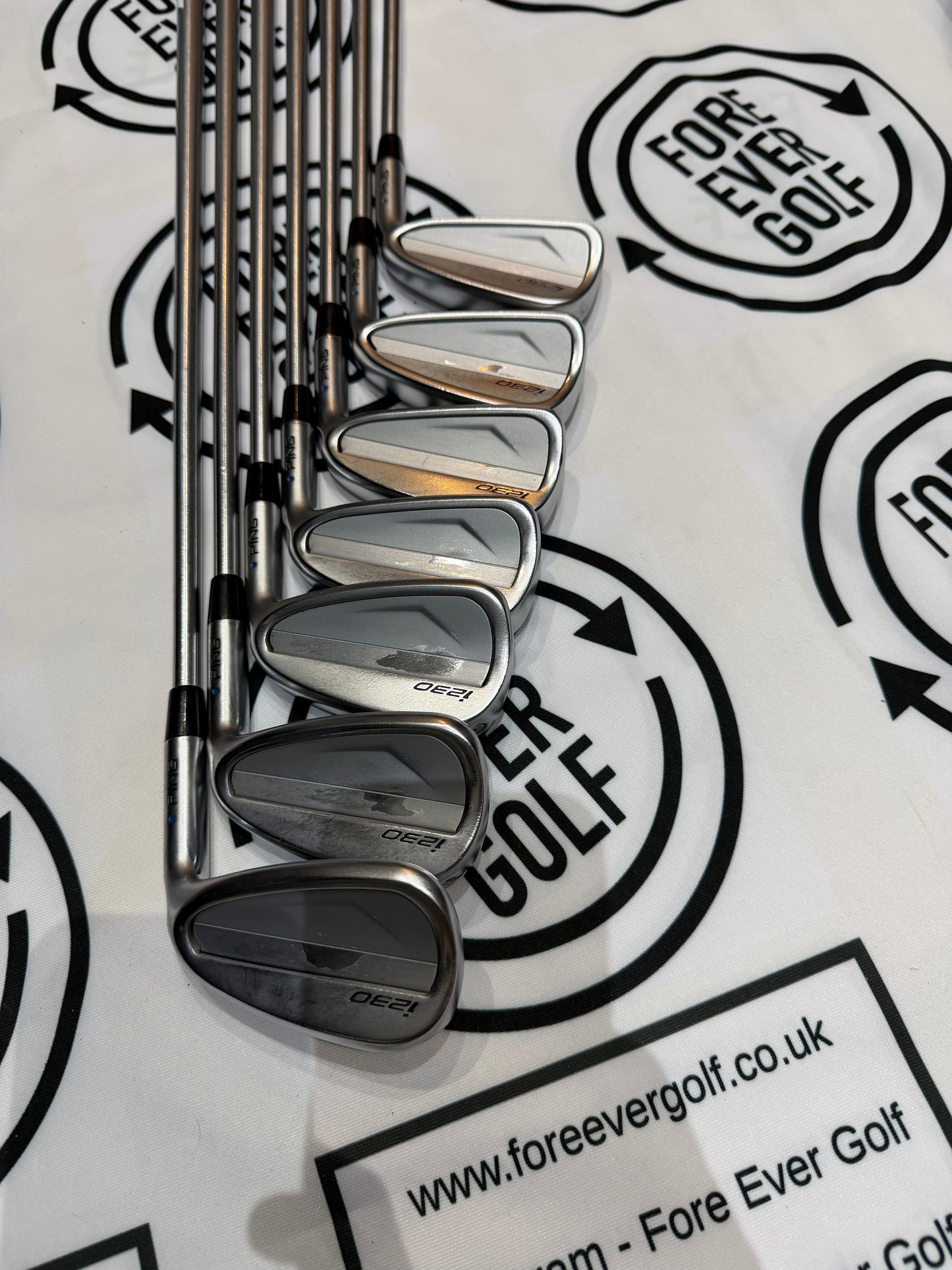 PING i230 IRONS / 4 - PW / Blue Dot / Mens RH / 115g X-Stiff Flex