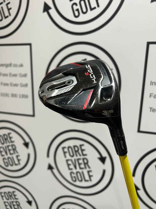 TAYLORMADE STEALTH 2 PLUS+ 3 WOOD / 15 Deg / RH / TOUR AD Reg Flex Shaft
