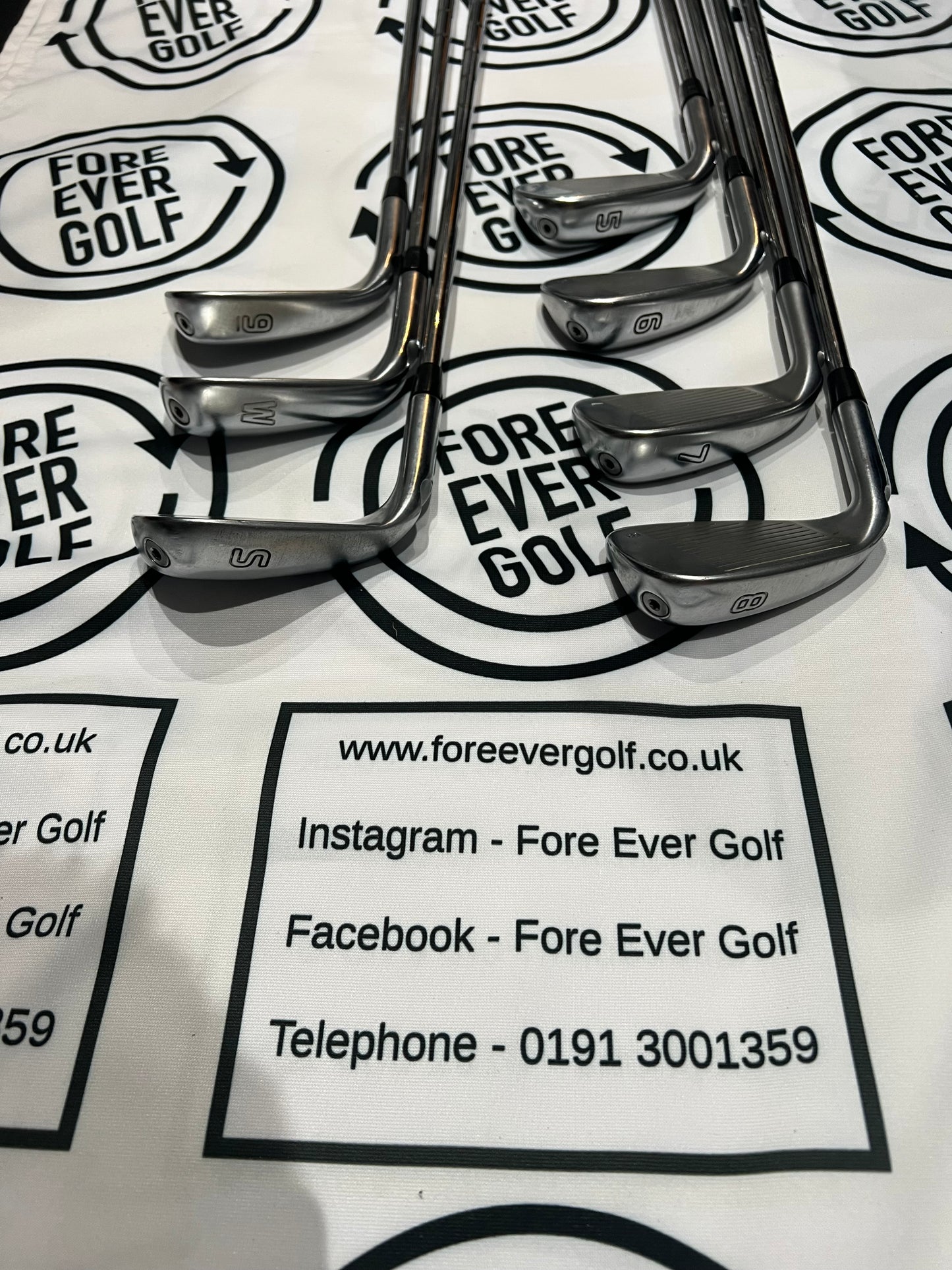 PING G410 IRONS / 5 - SW / Mens RH / Blue Dot / 98g Reg Flex