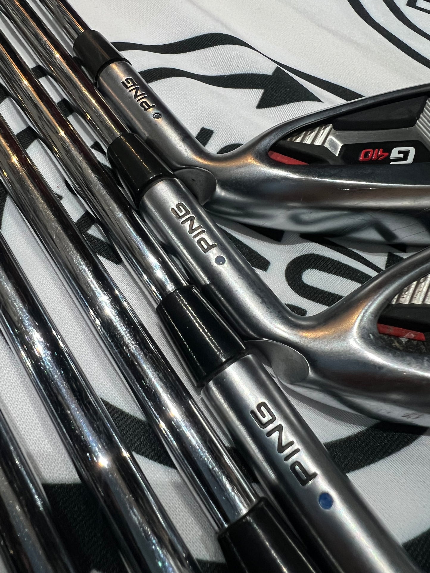 PING G410 IRONS / 5 - SW / Mens RH / Blue Dot / 98g Reg Flex