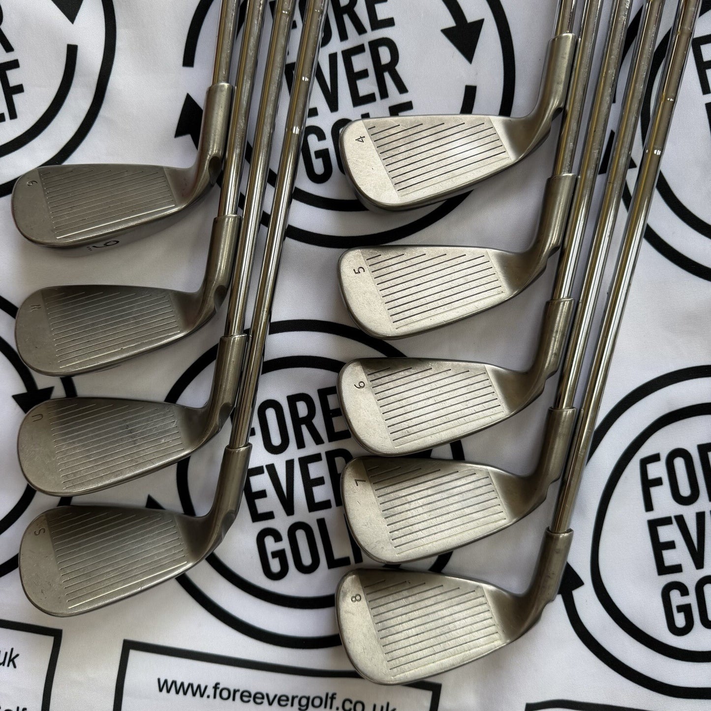 PING G20 IRONS / 4 - PW + UW + SW / RH / Black Dot / Reg Flex / GOOD USED