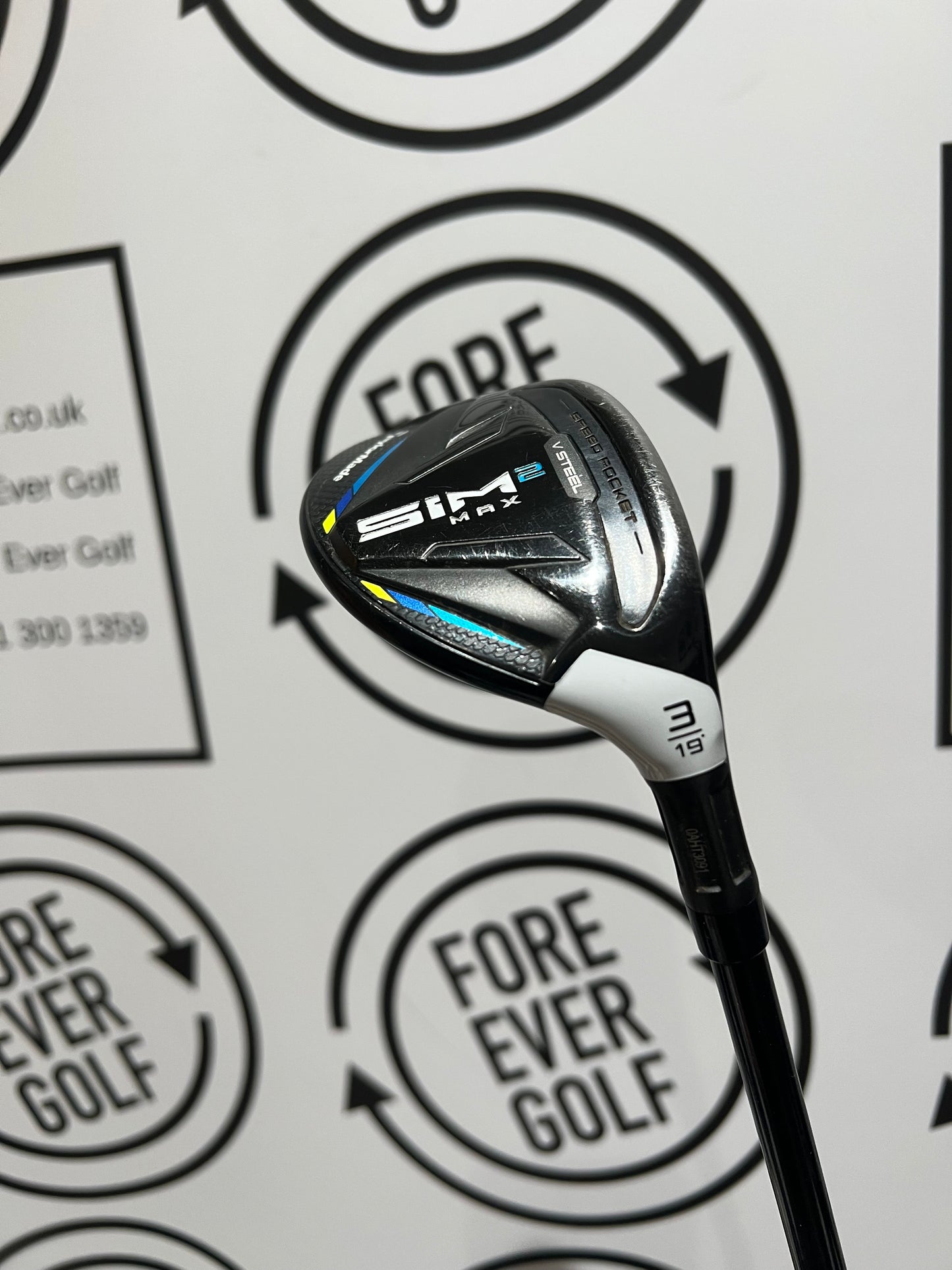 TAYLORMADE SIM2 MAX 3 HYBRID / 19 Deg / RH / 80g Stiff Flex