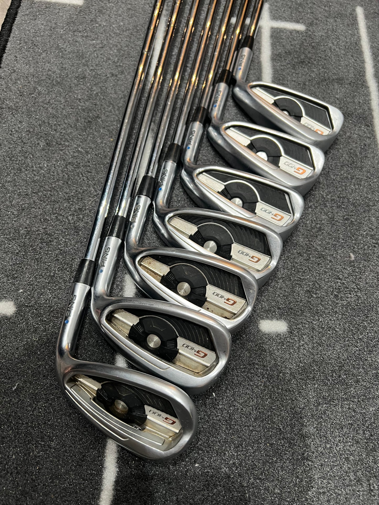 PING G400 IRONS (5 - SW), Mens RH, Regular Flex