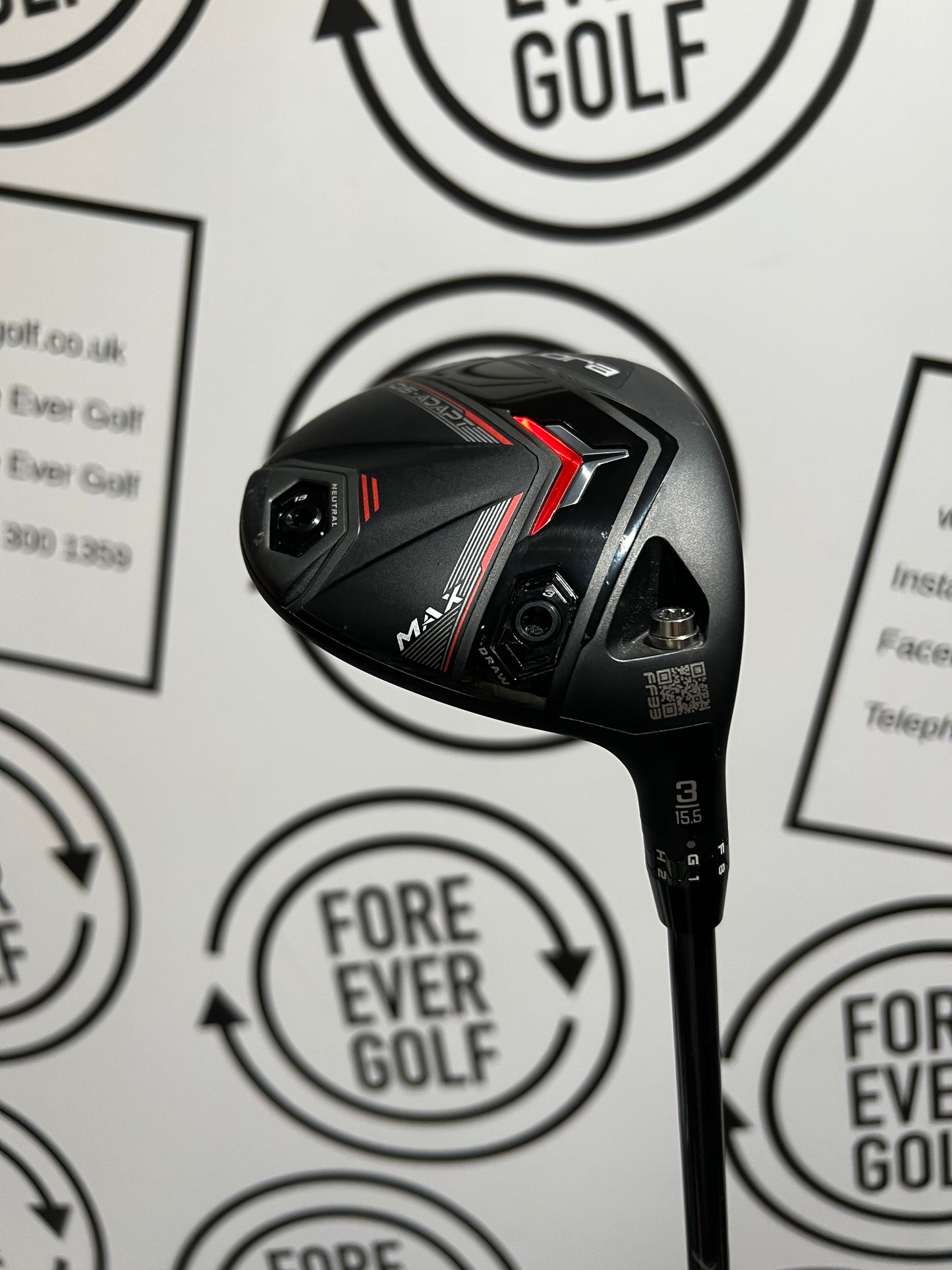 COBRA DS ADAPT MAX 3 WOOD / 15.5 Deg / Mens RH / 70g Stiff Flex