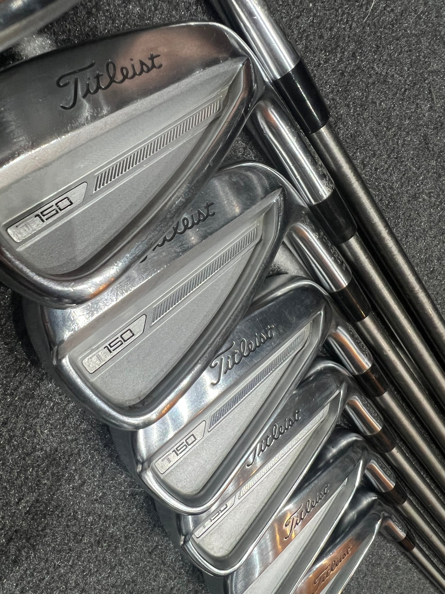 TITLEIST T150 IRONS / 4 - PW / RH / Upgraded 95g Stiff Flex Steel Fiber Shafts