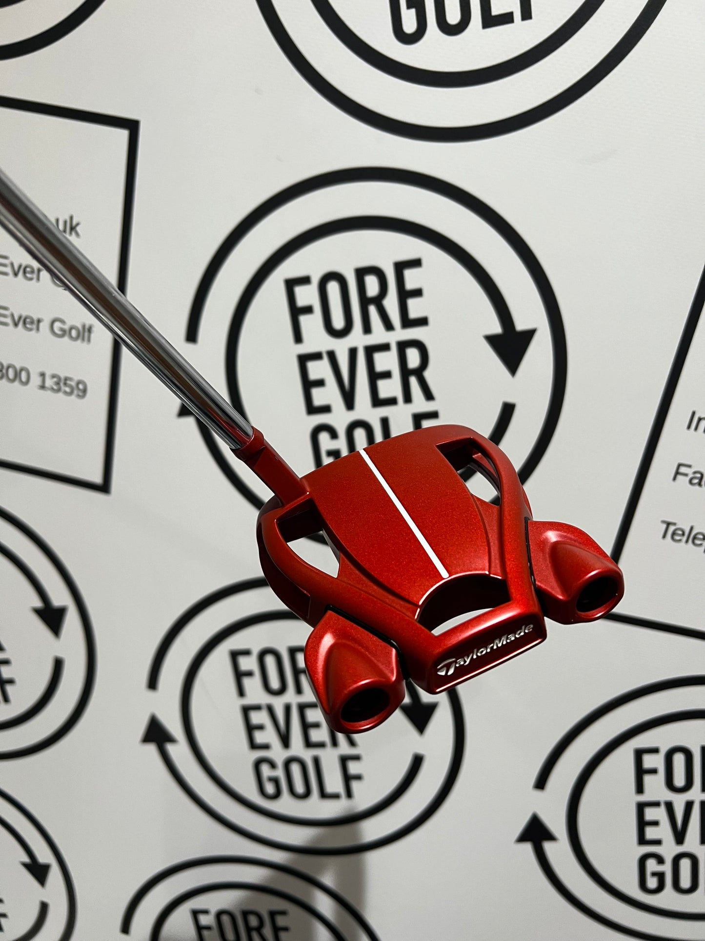 TAYLORMADE SPIDER (2018) / Mens RH / Red / 34” / IRON MAN GRIP