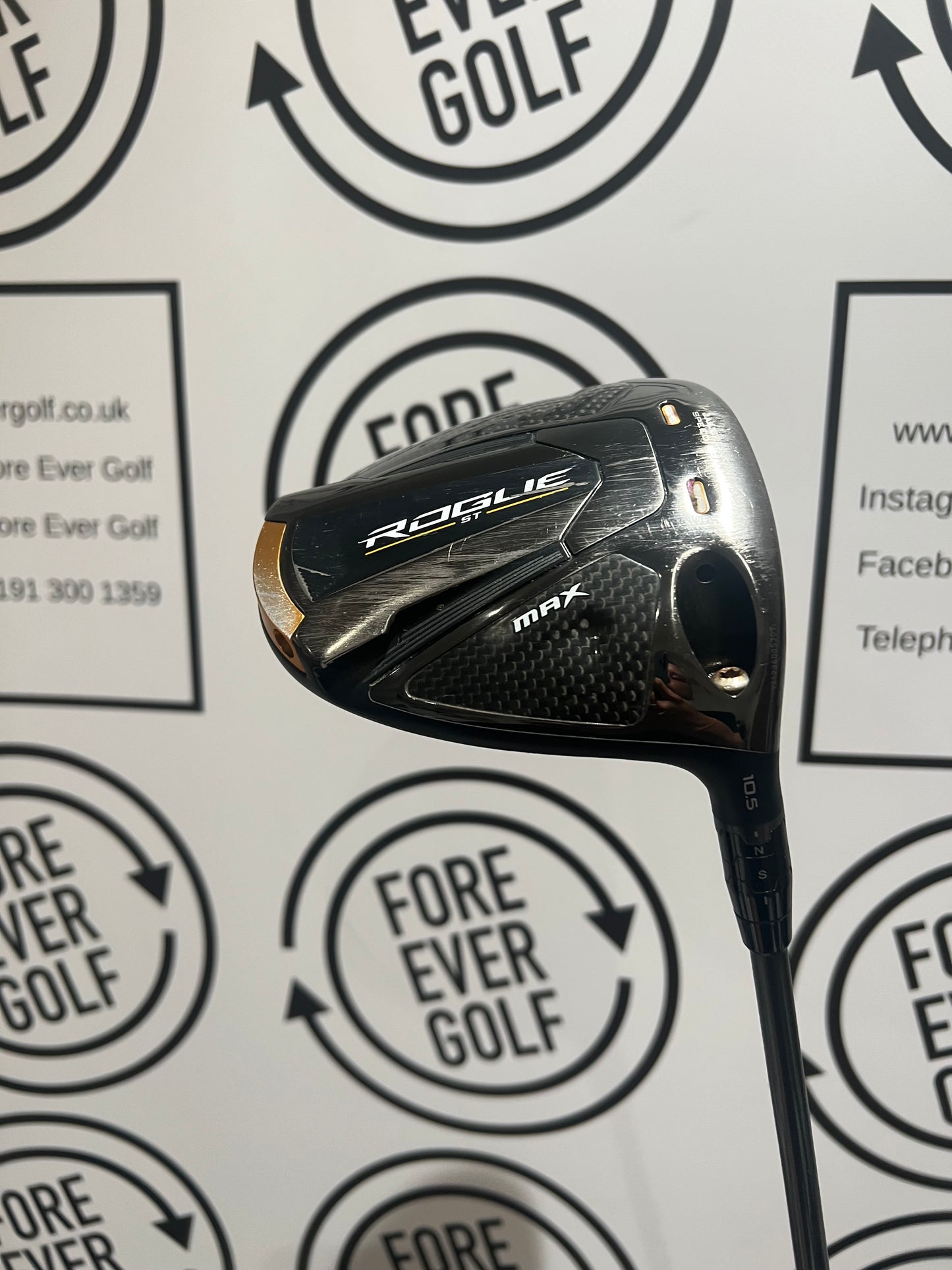 CALLAWAY ROGUE ST MAX DRIVER / 10.5 Deg / RH / 50g Stiff Flex