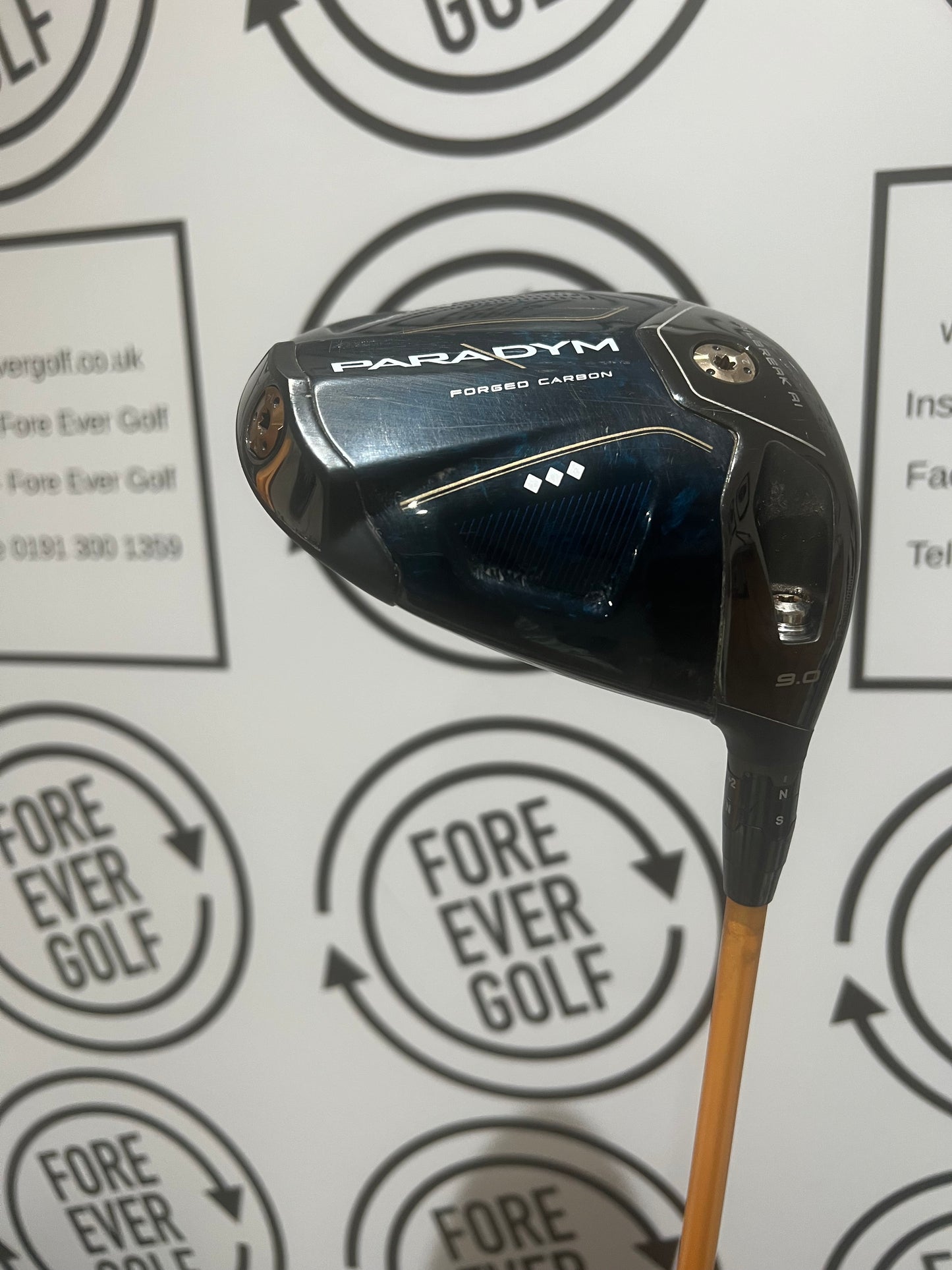 CALLAWAY PARADYM TRIPLE DIAMOND DRIVER / 9 Degree / RH / 76g Stiff Flex