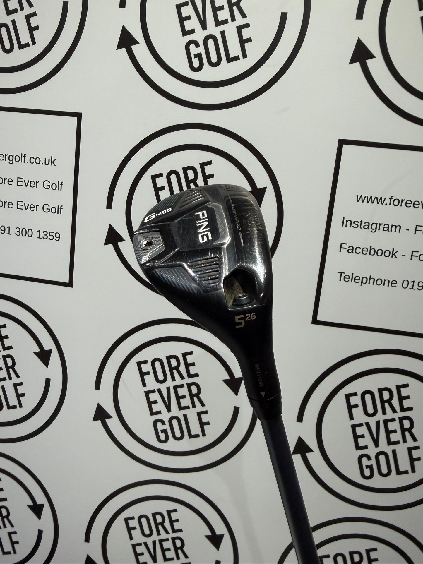 PING G425 5 HYBRID / 26 Degree / RH / 70g Reg Flex