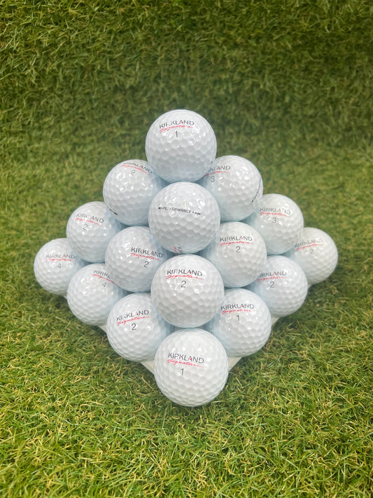 KIRKLAND SIGNATURE GOLF BALLS, Pearl/A Grade, White (20 x Balls)