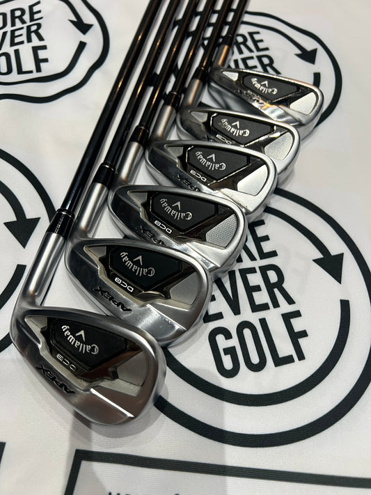 CALLAWAY DCB IRONS / 6 - AW / Mens RH / 65g Reg Flex / Graphite Shafts