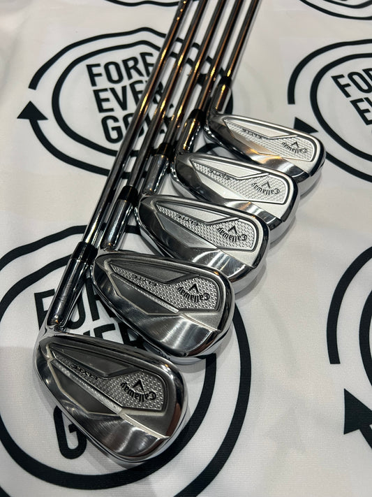 CALLAWAY ELYTE IRONS / 6 - PW / Mens RH / 102g Reg Flex