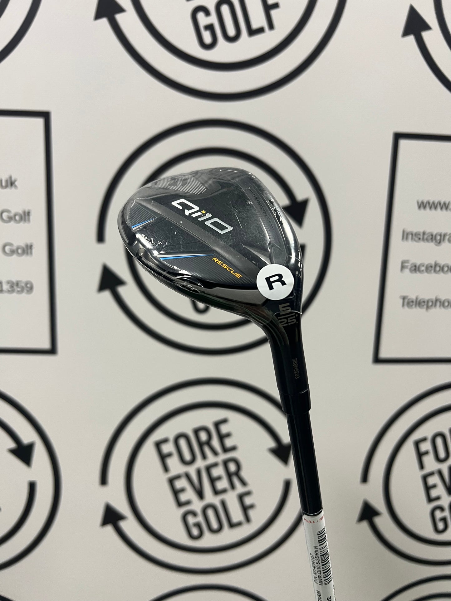 TAYLORMADE Qi10 5 RESCUE HYBRID (25 Degree), Mens RH, 60g Reg Flex