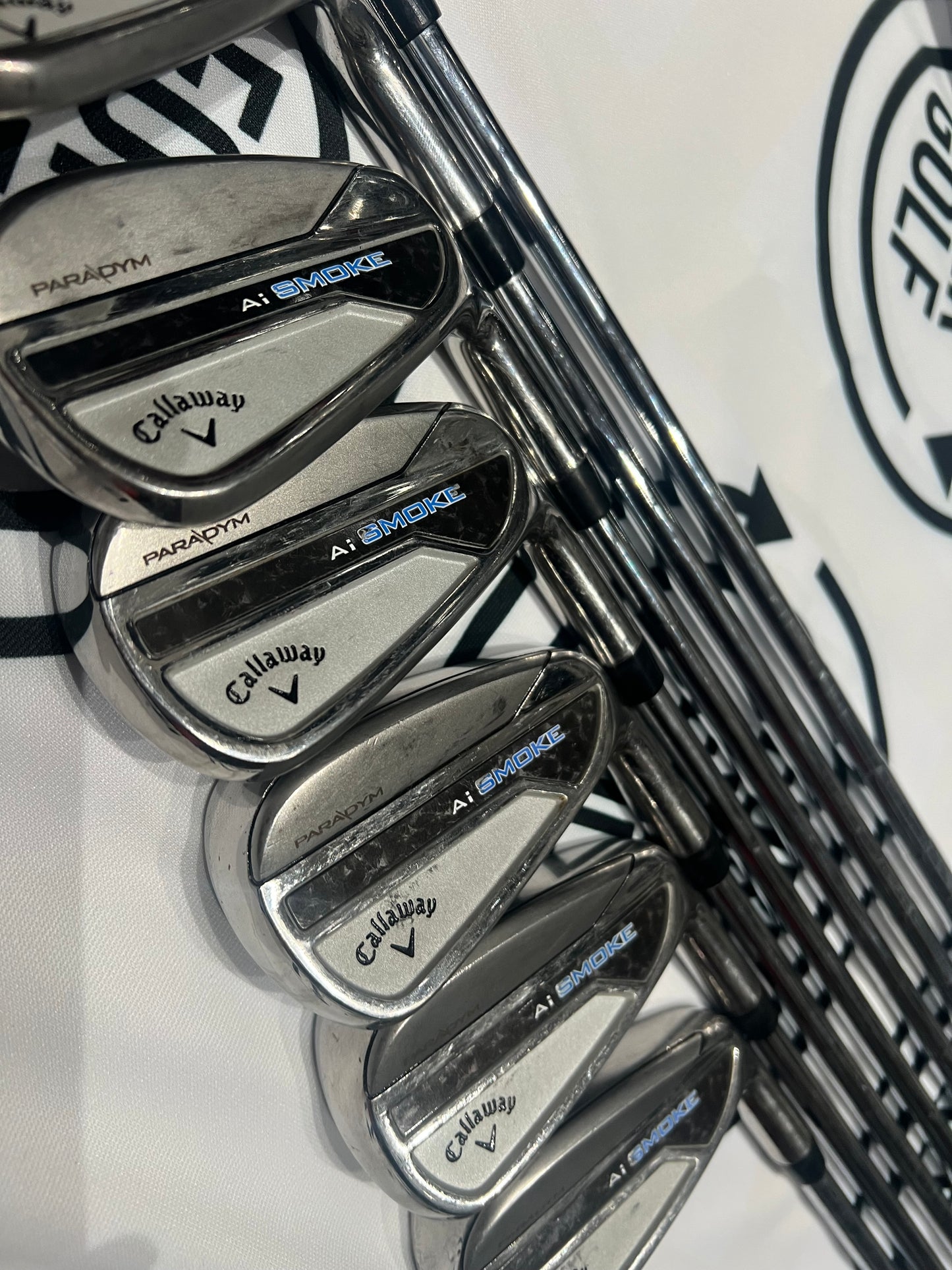CALLAWAY Ai SMOKE IRONS / 5 - AW / Mens RH / 85g Stiff Flex
