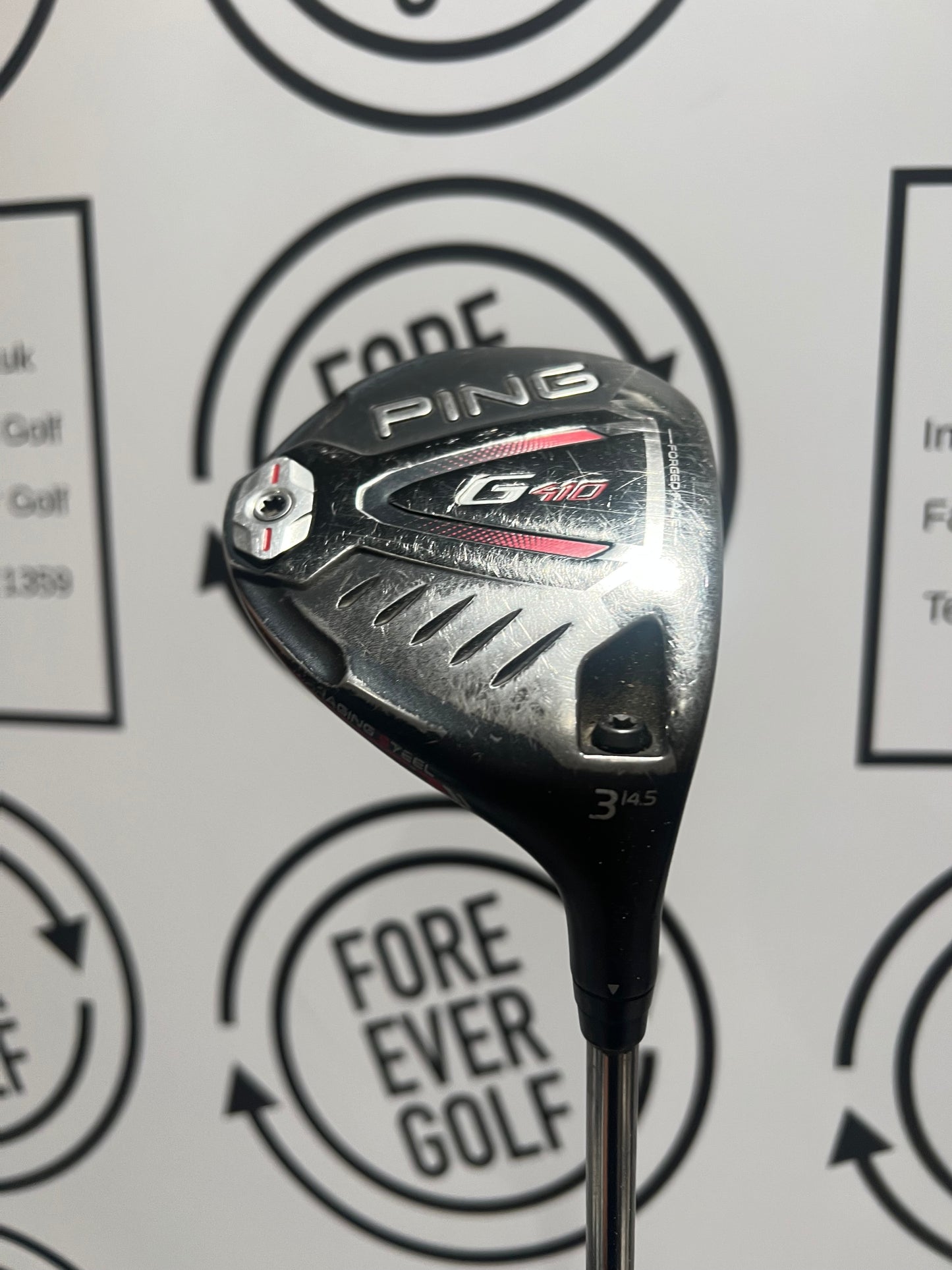 PING G410 3 WOOD / 14.5 Deg / Mens RH / 75g Stiff Flex