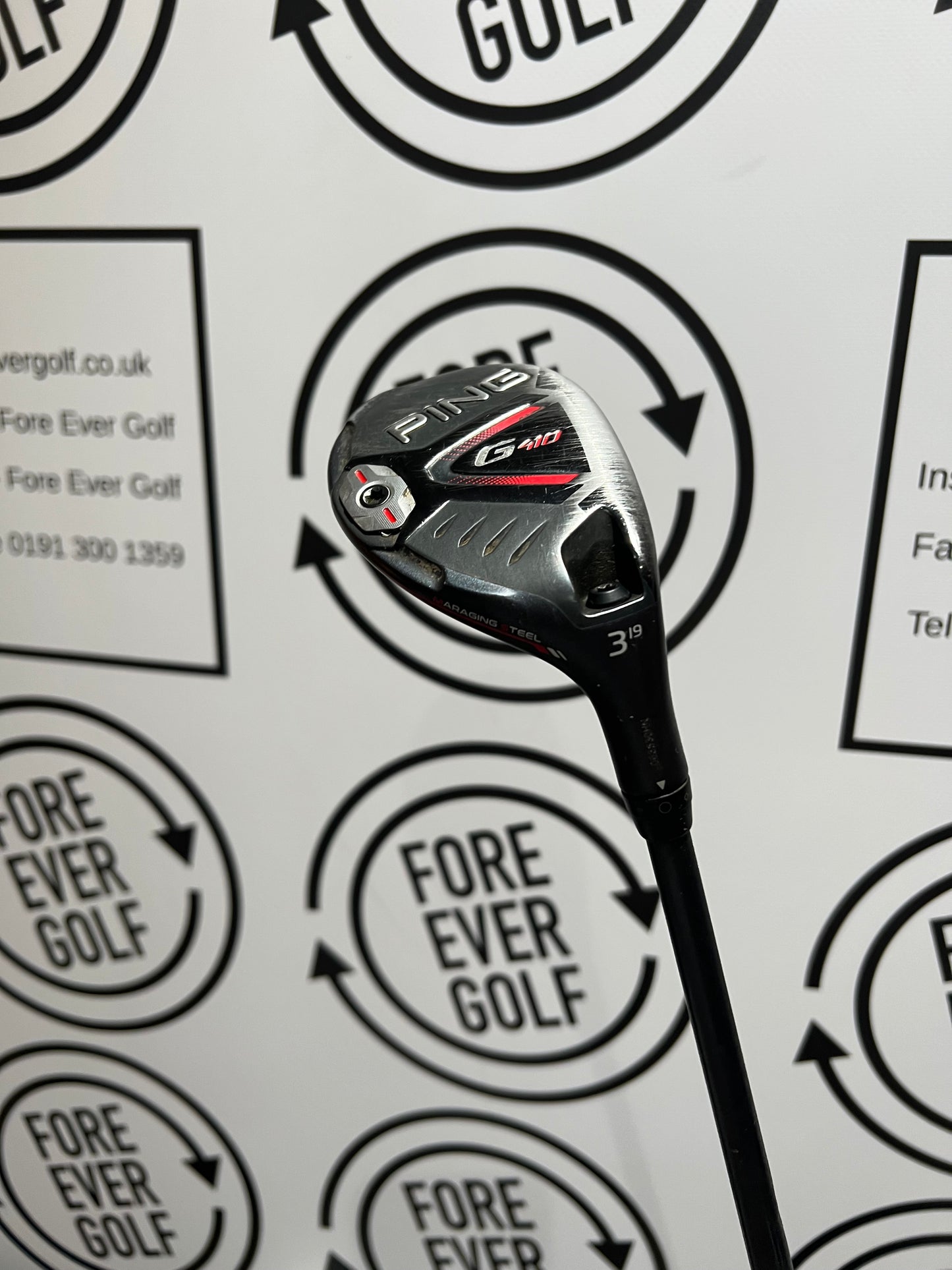 PING G410 3 HYBRID / 19 Deg / RH / 70g Stiff Flex