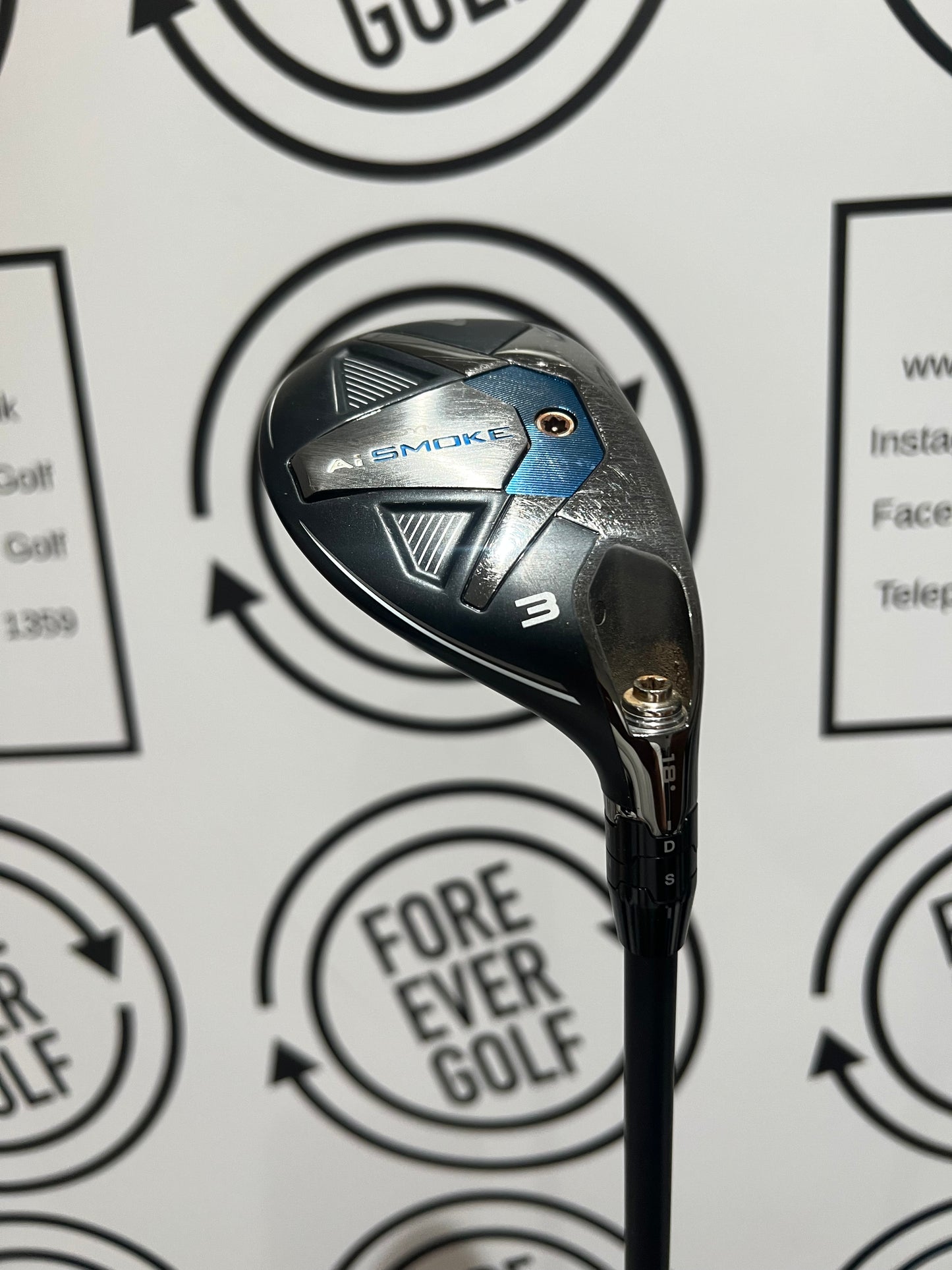 CALLAWAY Ai SMOKE MAX 3 HYBRID / 18 Deg / Mens RH / 60g Reg Flex