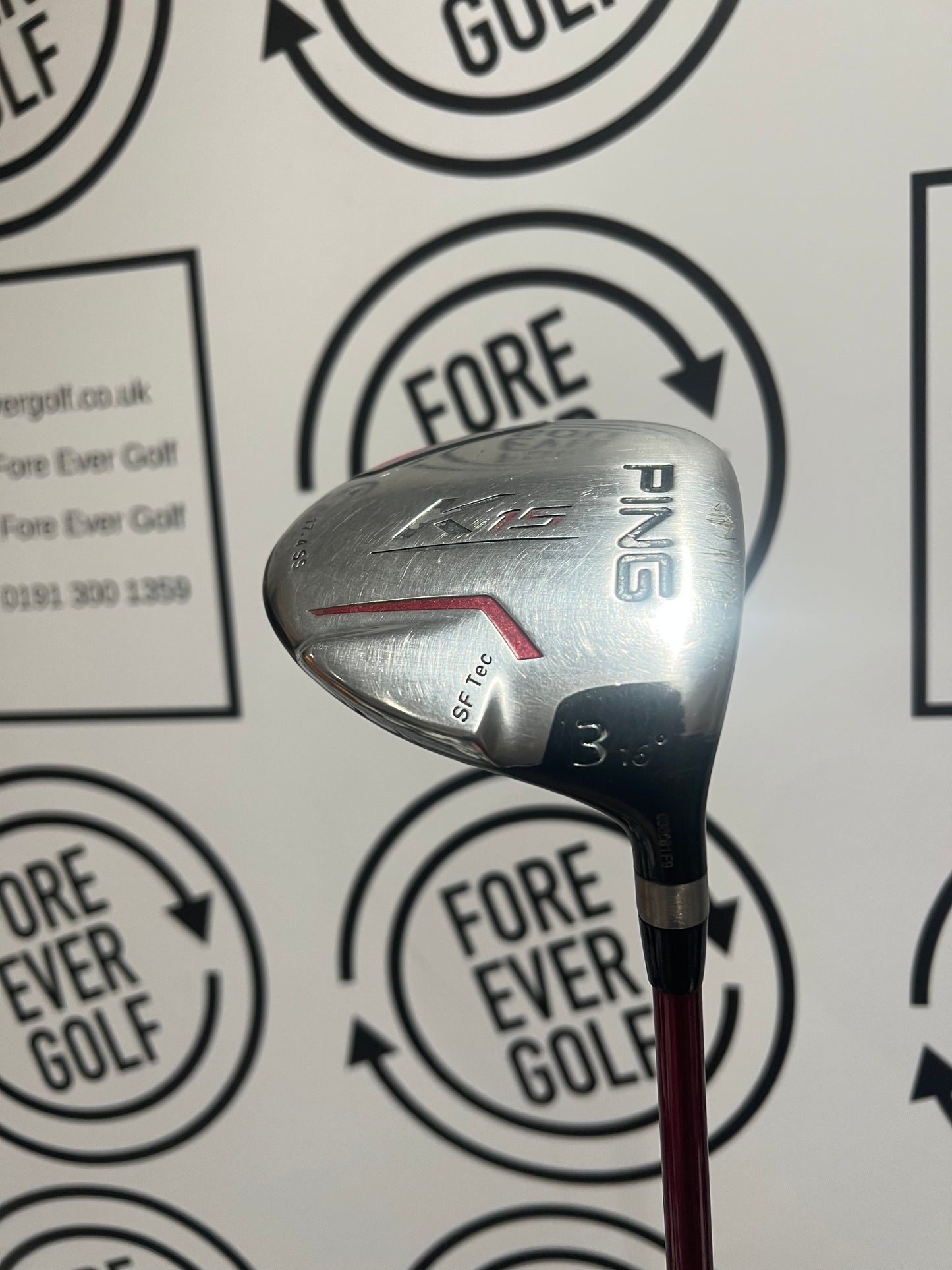 PING K15 SF TEC 3 WOOD / 16 Degree / Mens RH / Regular Flex