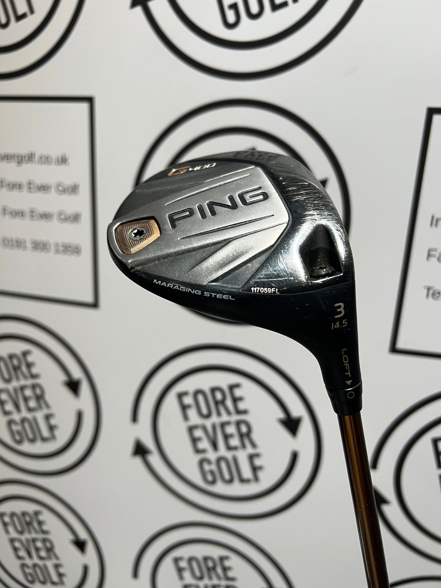 PING G400 3 WOOD / 15 Degree / Mens RH / 65g Reg Flex