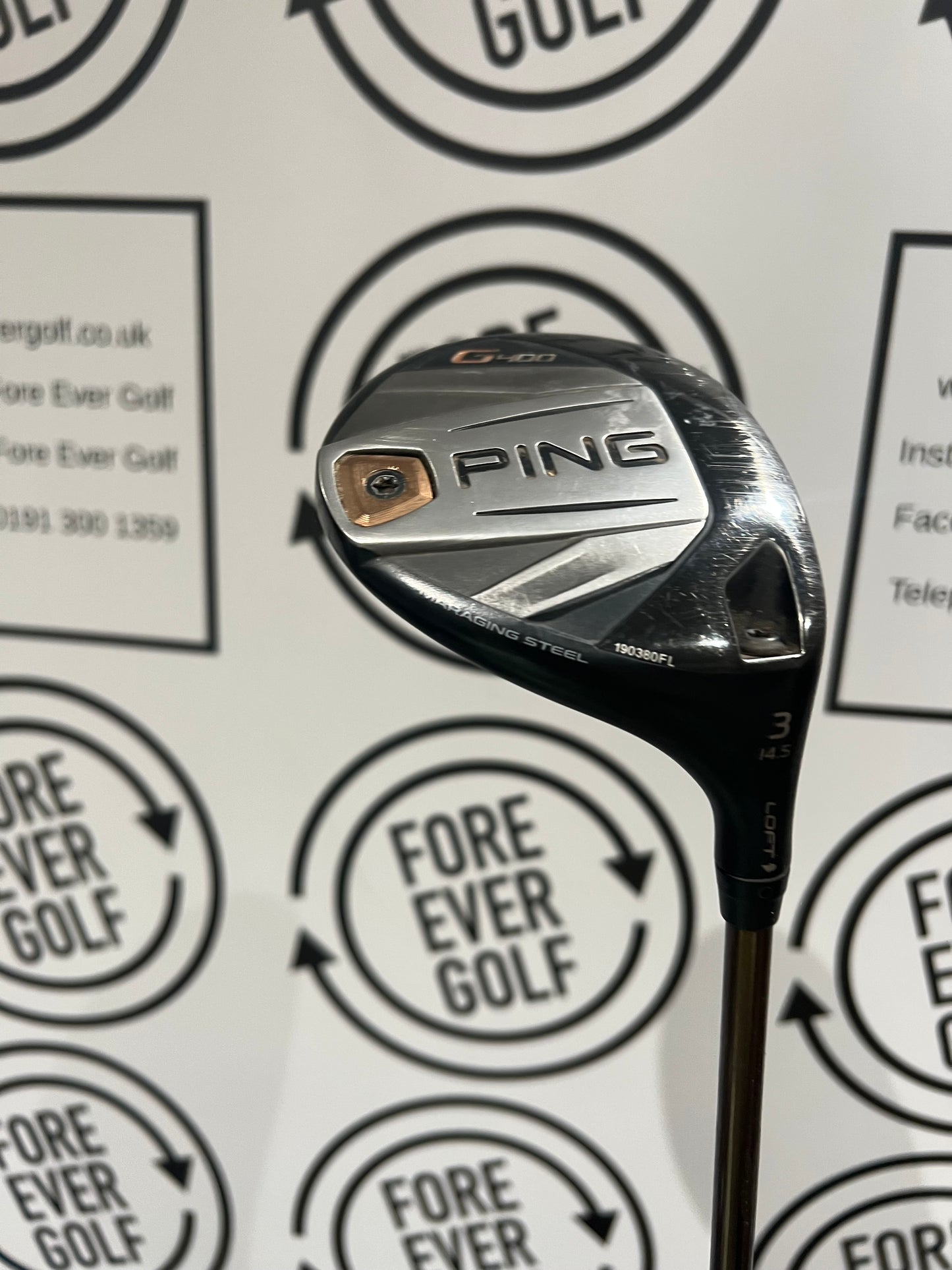 PING G400 3 WOOD (14.5 Deg), Mens RH, 65g Reg Flex
