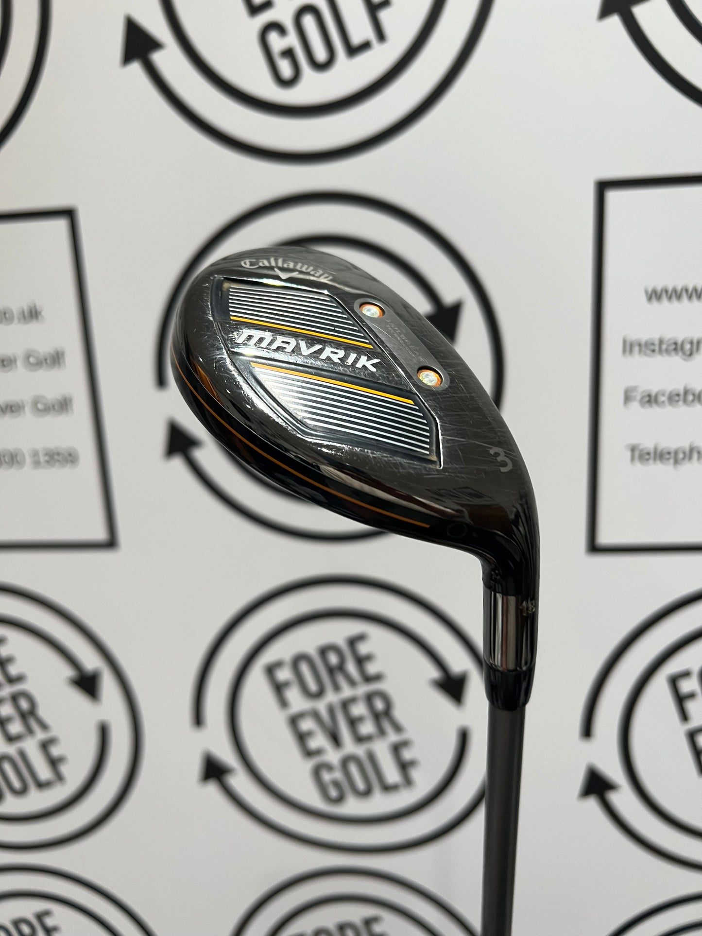 CALLAWAY MAVRIK 3 HYBRID / 18 Degree / RH / 65g Regular Flex