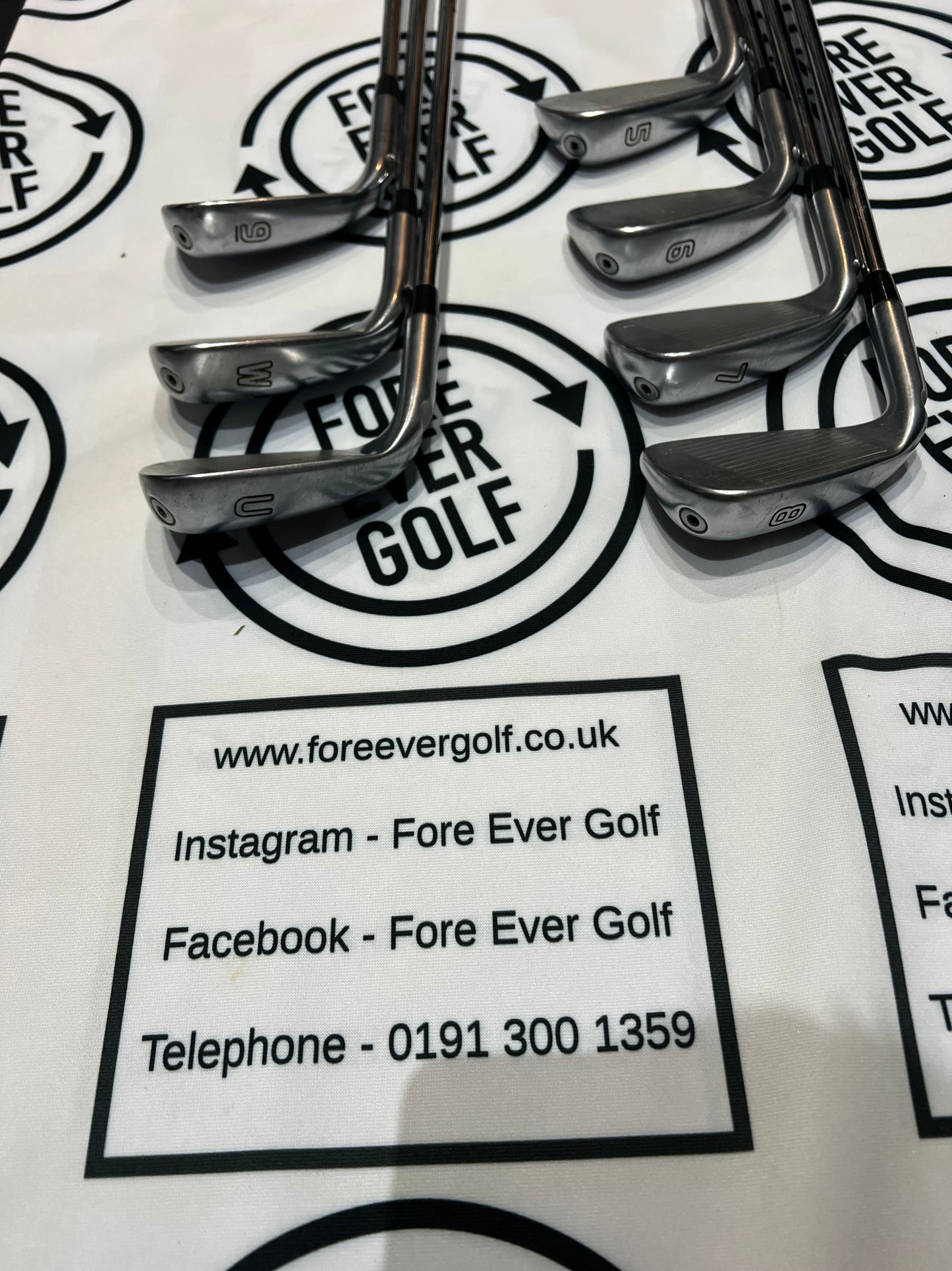 PING G410 IRONS / 5 - UW / Mens RH / 98g Reg Flex / Black Dot