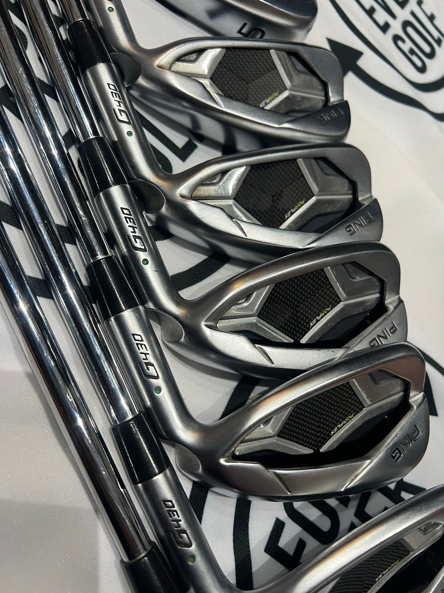 PING G430 IRONS / 5 - GW / RH / Green Dot / 98g Reg Flex