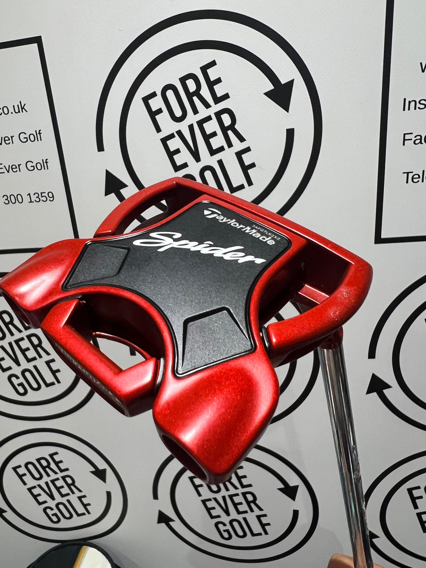 TAYLORMADE SPIDER (2018) / Mens RH / Red / 34” / IRON MAN GRIP