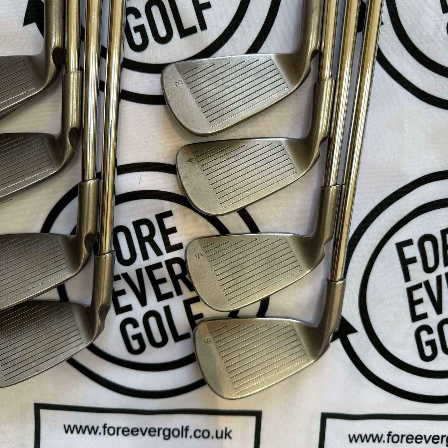 PING i15 IRONS / 3-PW / Mens RH / GREEN DOT / Stiff Flex / OK USED