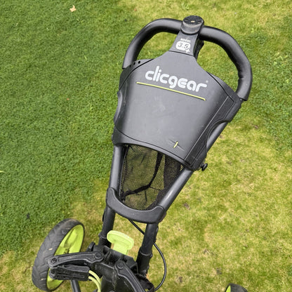 CLICGEAR MODEL 3.5+ GOLF PUSH TROLLEY / 3 Wheels / GOOD USED