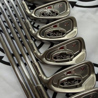 PING i15 IRONS / 3 - PW / RH / White Dot / Reg Flex / OK USED