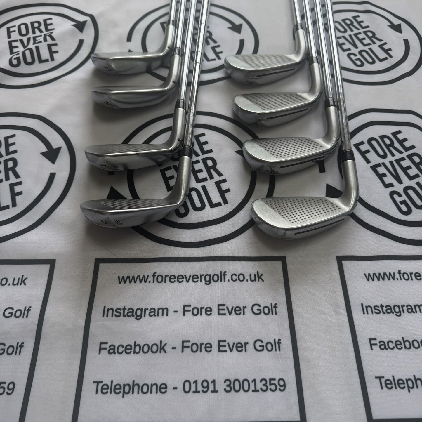 TAYLORMADE R-BLADEZ IRONS / 4 - PW + SW / RH / Reg Flex / GOOD USED