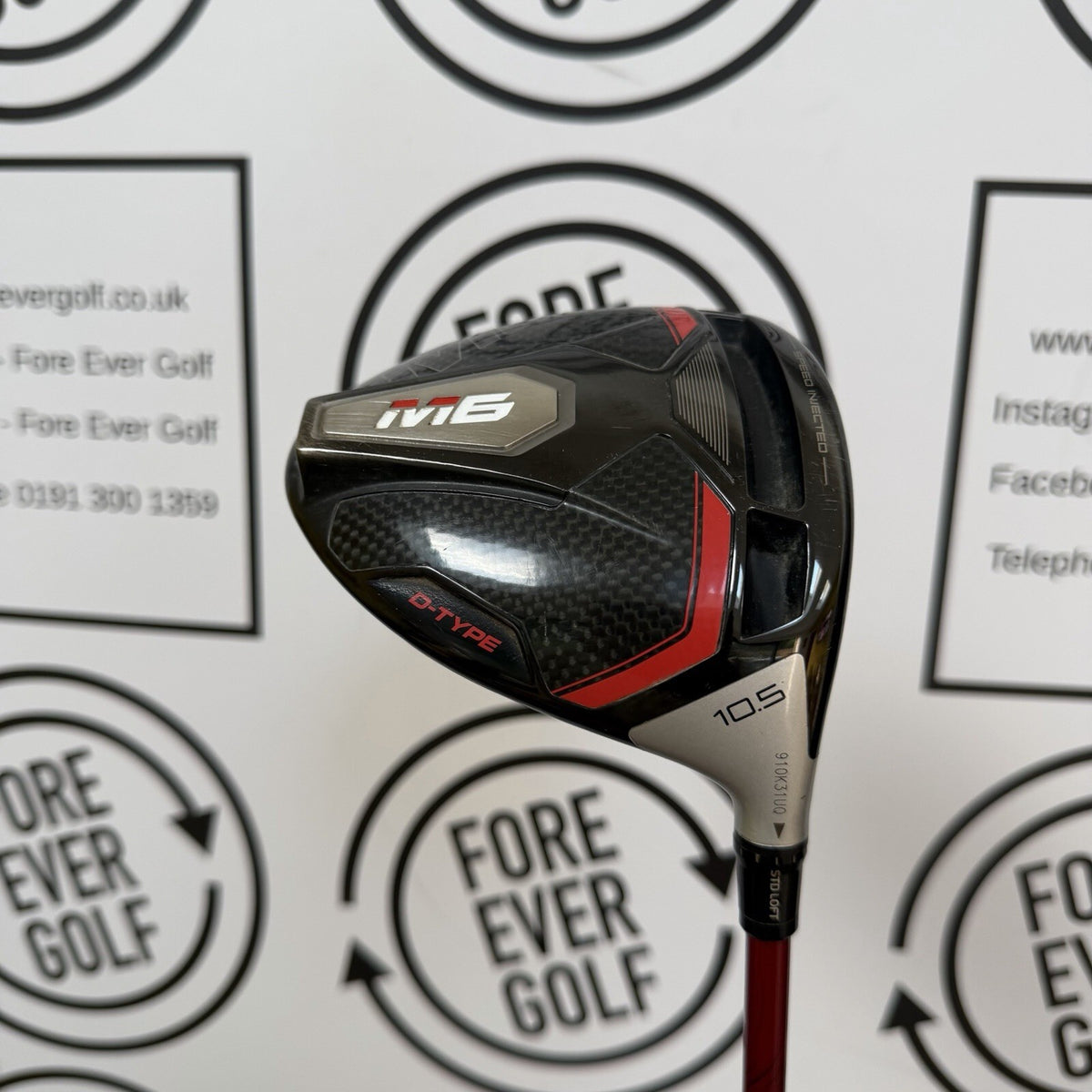 TAYLORMADE M6 D-TYPE DRIVER / 10.5 Deg / RH / 45g A Flex / GOOD USED