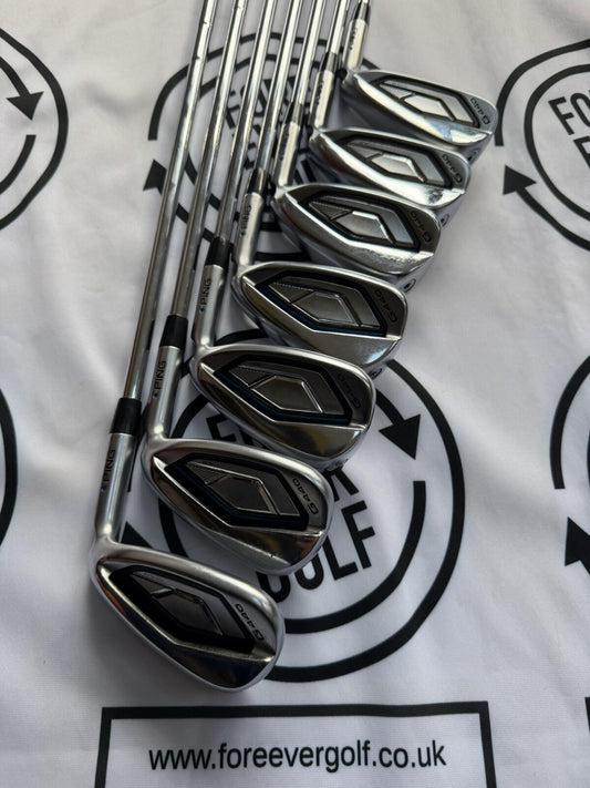 PING G440 IRONS / 6 - PW + UW + 52 / BLUE DOT / RH / AWT 3.0 Reg Flex / MINT