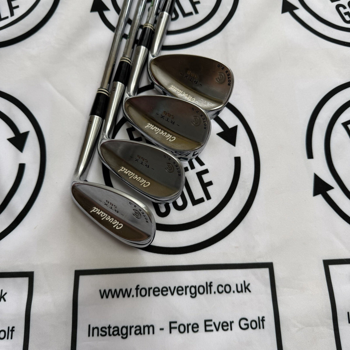 CLEVELAND RTX 588 ROTEX FACE 2.0 WEDGE SET / 48,54,60,64 Deg / RH / GOOD USED