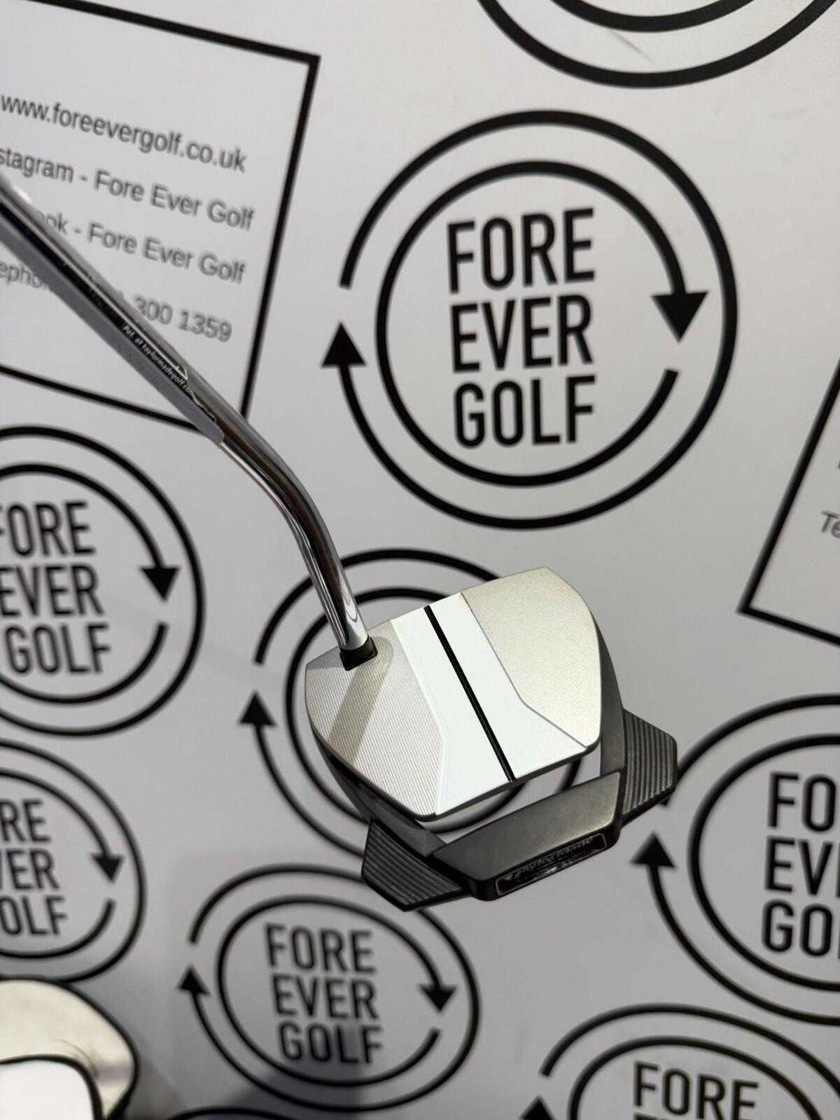 TAYLORMADE SPIDER GTX PUTTER / Mens RH / 34” / Silver / V.GOOD USED