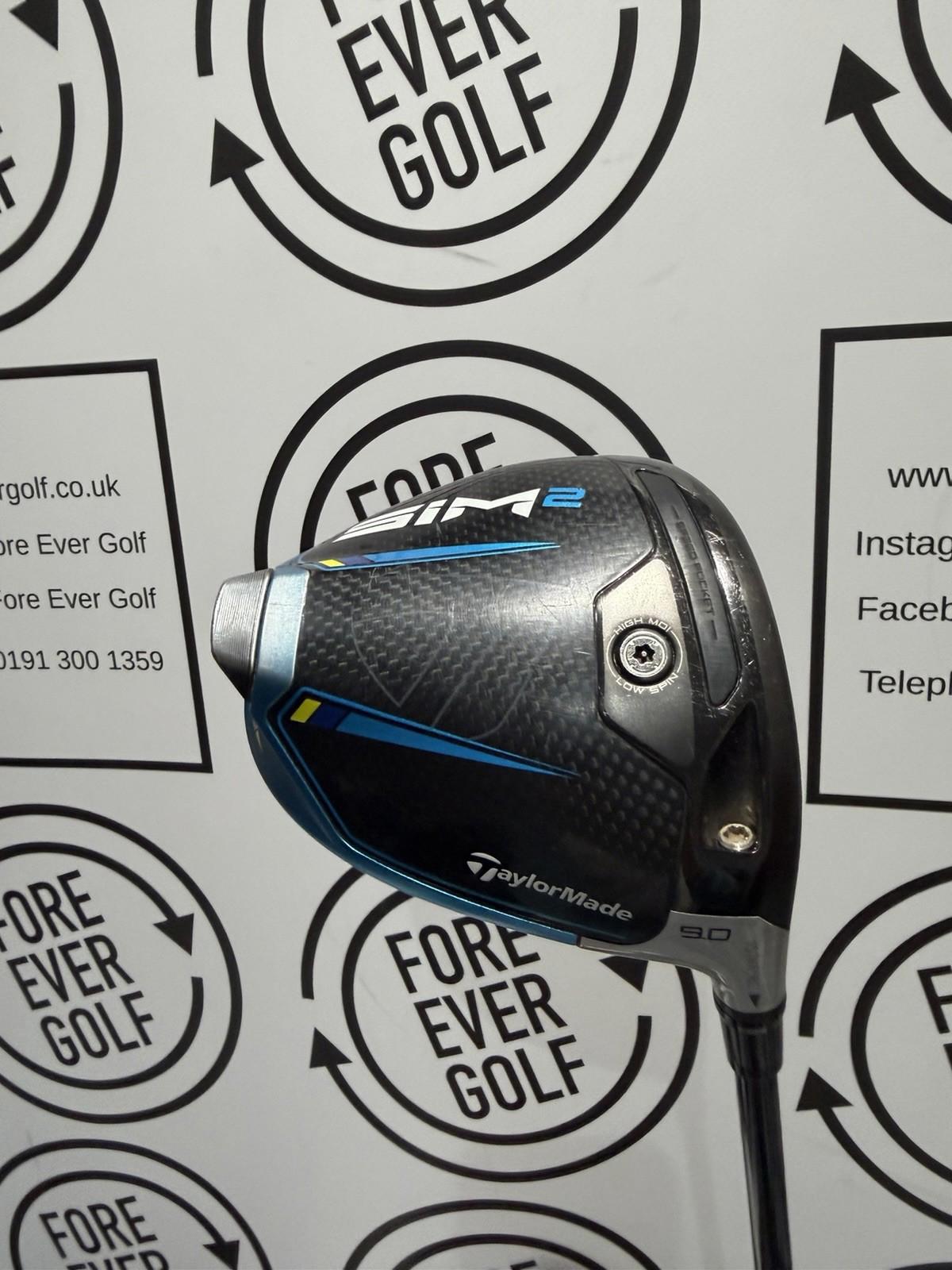TAYLORMADE SIM2 DRIVER / 9 Degree / RH / 60g Stiff Flex / GOOD USED