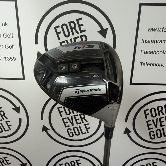 TAYLORMADE M3 DRIVER / 9.5 Deg / RH / 60g Stiff Flex / GOOD USED