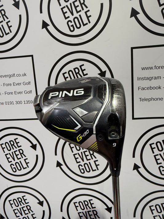PING G430 MAX DRIVER / 9 Degree / Mens RH / 65g Stiff Flex / V.GOOD USED