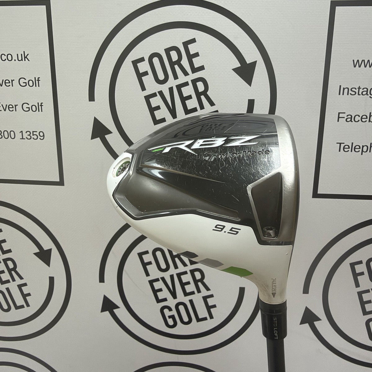 TAYLORMADE RBZ DRIVER / 9.5 Deg / RH / Regular Flex / GOOD USED