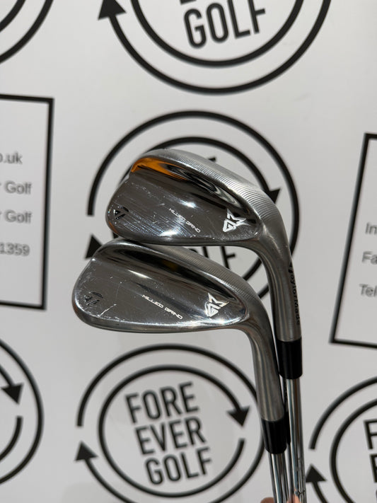 TAYLORMADE MILLED GRIND CHROME WEDGES / 52 & 60 / Mens RH / Wedge Flex