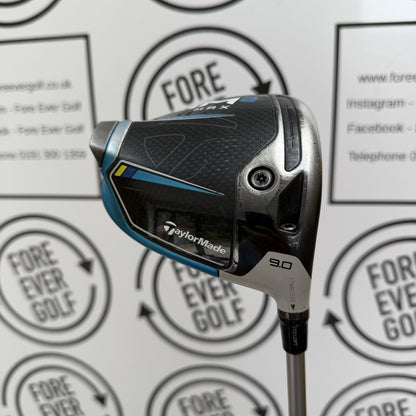 TAYLORMADE SIM2 MAX DRIVER / 9 Degree / Mens RH / 60g Stiff Flex / V.GOOD USED