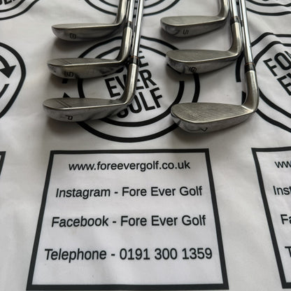 TAYLORMADE SUPER STEEL BURNER IRONS / 5-PW / RH / 80g Reg Flex / GOOD