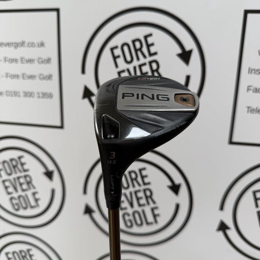 PING G400 3 WOOD / 14.5 Degree / Mens LH / 65g Stiff Flex / V.GOOD USED